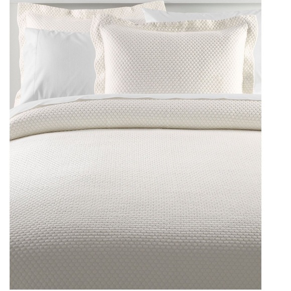 LL Bean Organic Honeycomb Matelassé Bedspread King